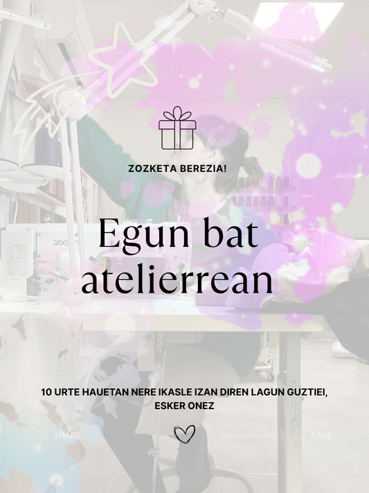 Egun bat atelierrean, zozketa berezia!